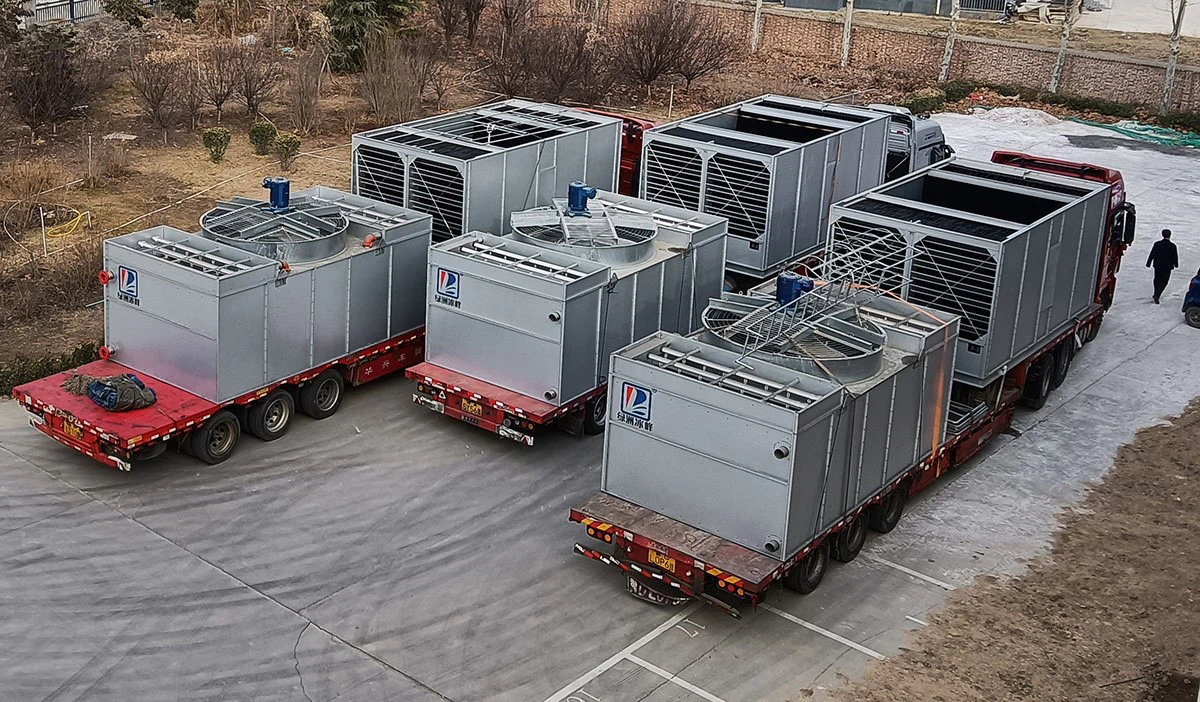 Closed-Circuit Cooling Tower Ready for Dispatch Closed-Circuit Cooling Tower Ready for Dispatch